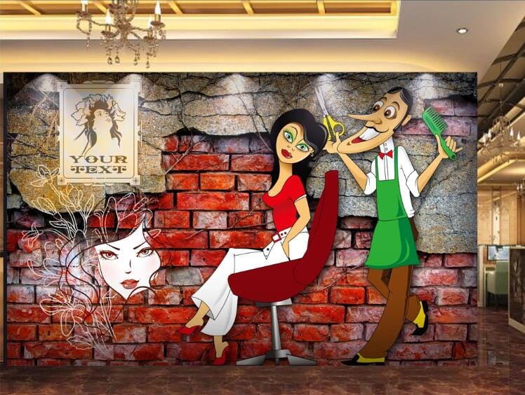 3D Hipster Girl 1546 Wall Murals Wallpaper AJ Wallpaper 2