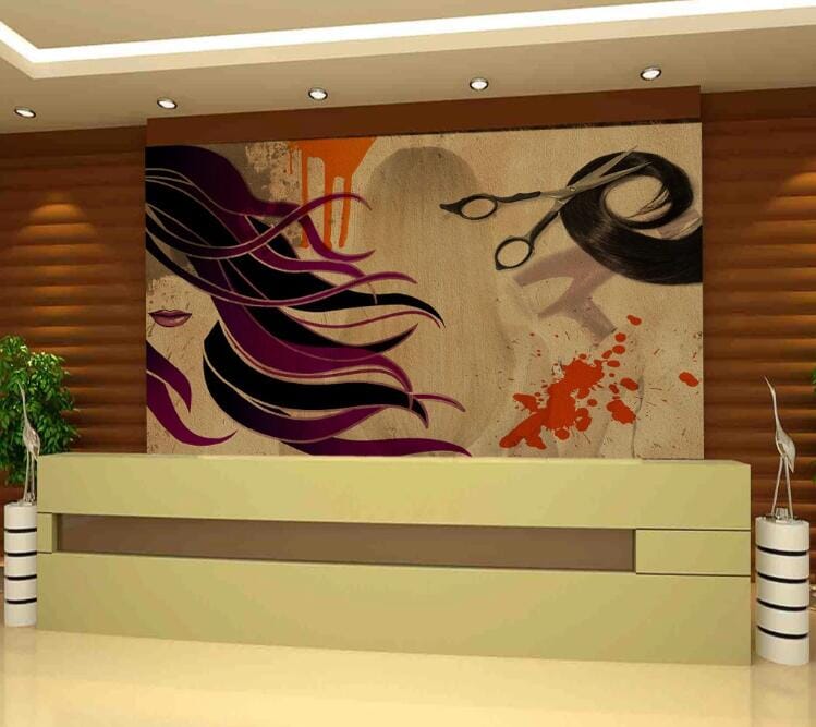 3D Flowing Hair 1508 Wall Murals Wallpaper AJ Wallpaper 2