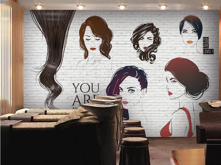 3D Hair Styling 1527 Wall Murals Wallpaper AJ Wallpaper 2