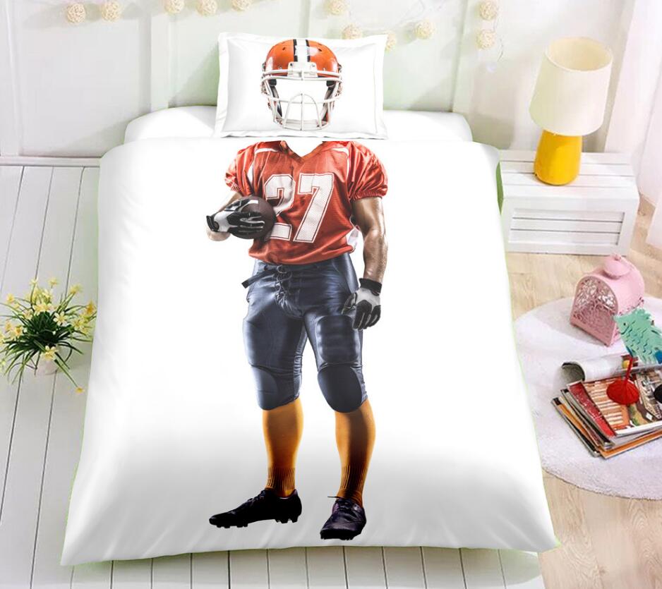 3D Rugby Jersey 1129 Bed Pillowcases Quilt