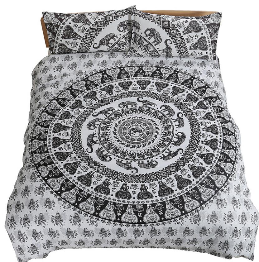 3D Black Circle Totem 1029 Bed Pillowcases Quilt