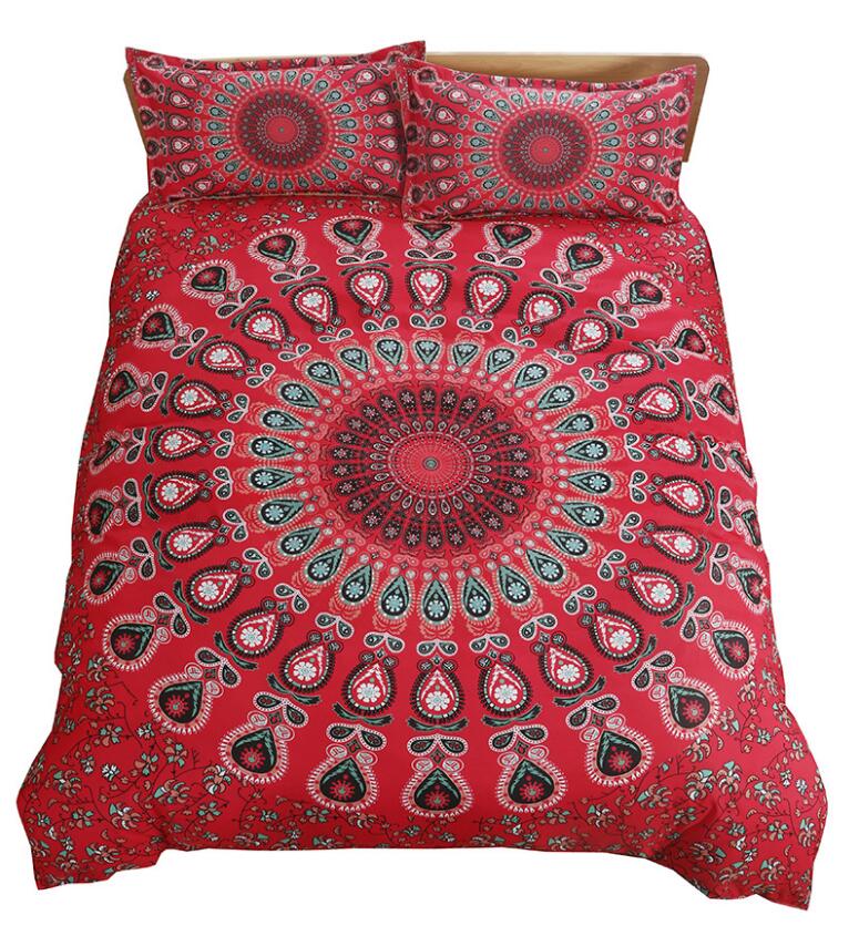 3D Red Lines 1032 Bed Pillowcases Quilt