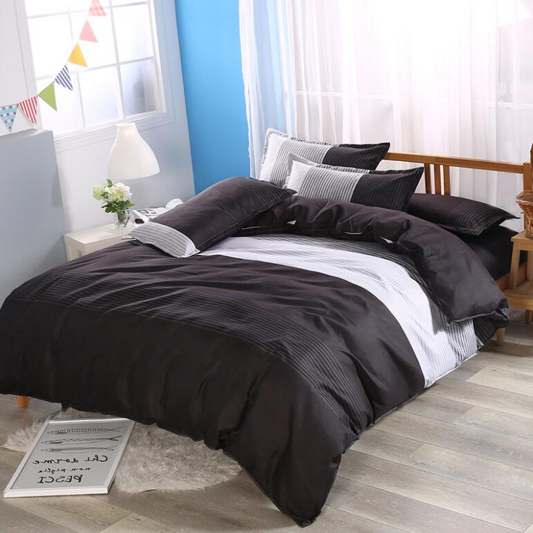 3D Black And White Stitching 1143 Bed Pillowcases Quilt