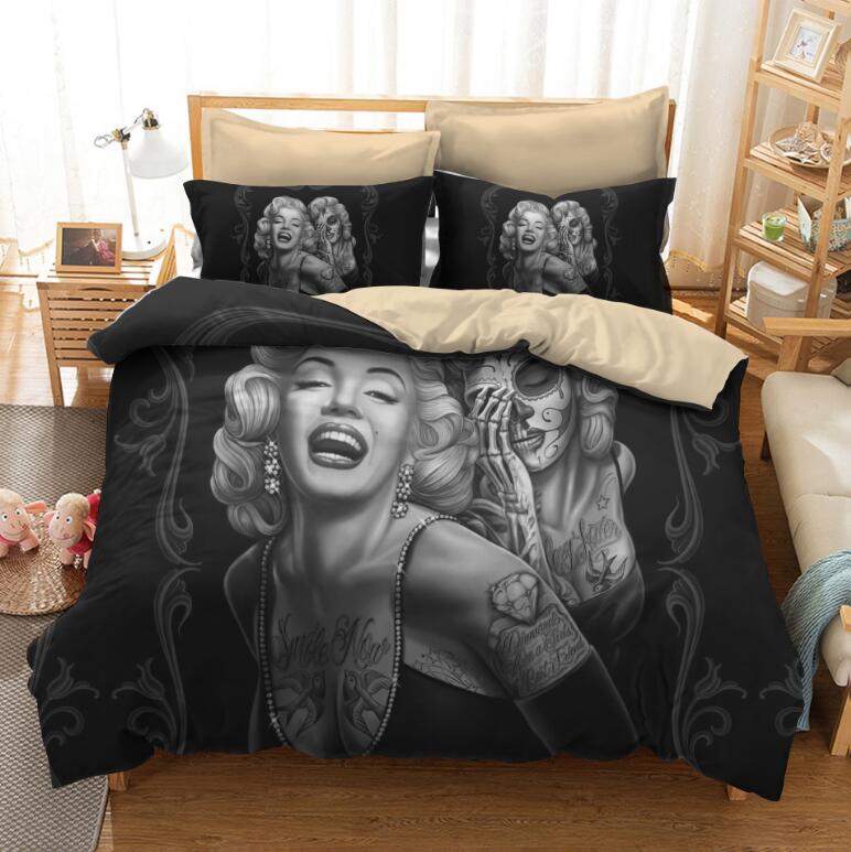 3D Marilyn Monroe 1112 Bed Pillowcases Quilt