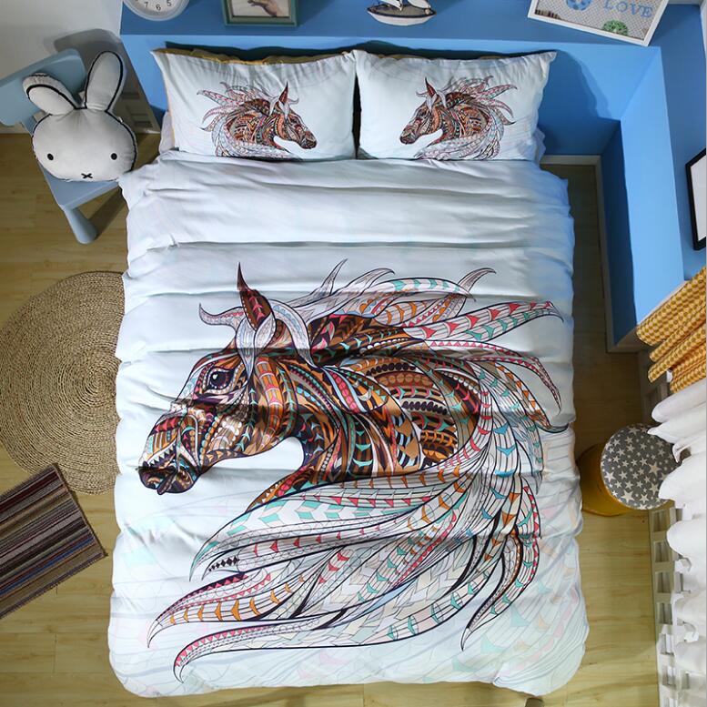 3D Horse 1047 Bed Pillowcases Quilt