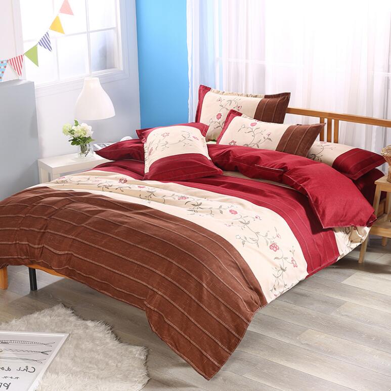 3D Brown And Red Color Matching 1161 Bed Pillowcases Quilt