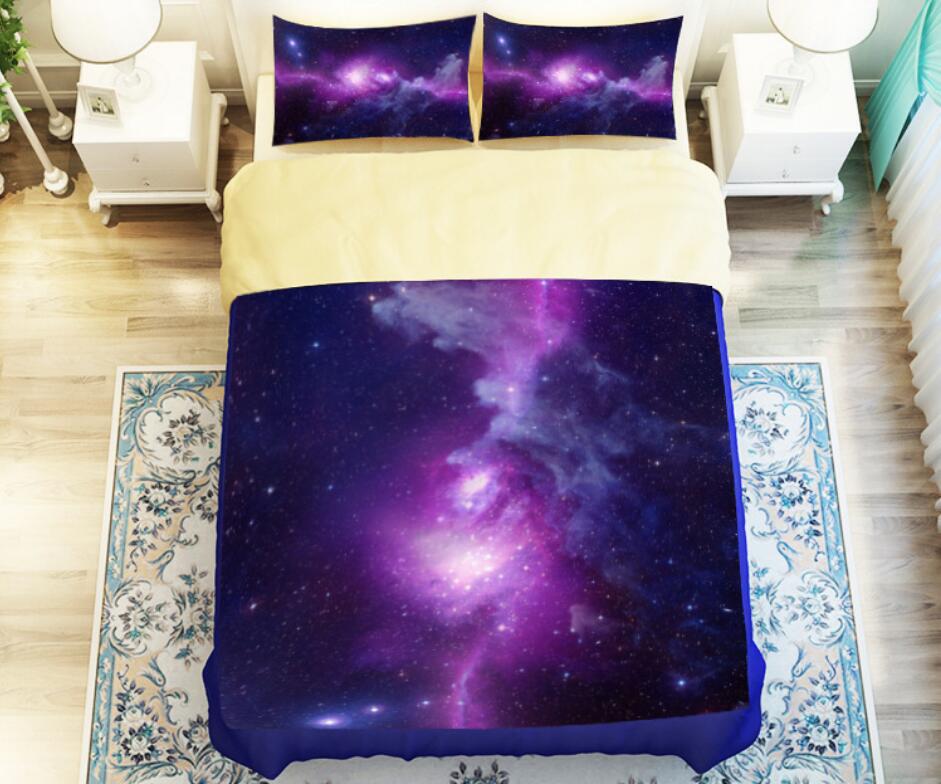 3D Beautiful Galaxy 1192 Bed Pillowcases Quilt