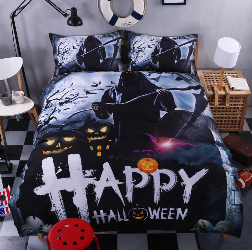 3D Halloween 6038 Bed Pillowcases Quilt