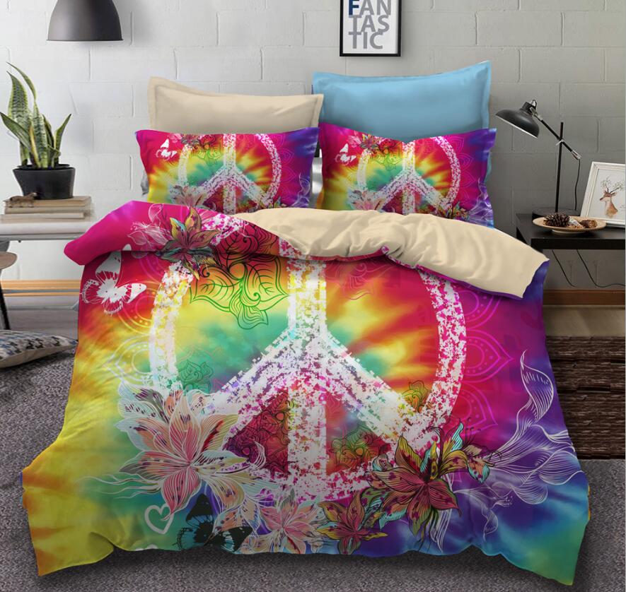 3D Flower Flat Symbol 1014 Bed Pillowcases Quilt
