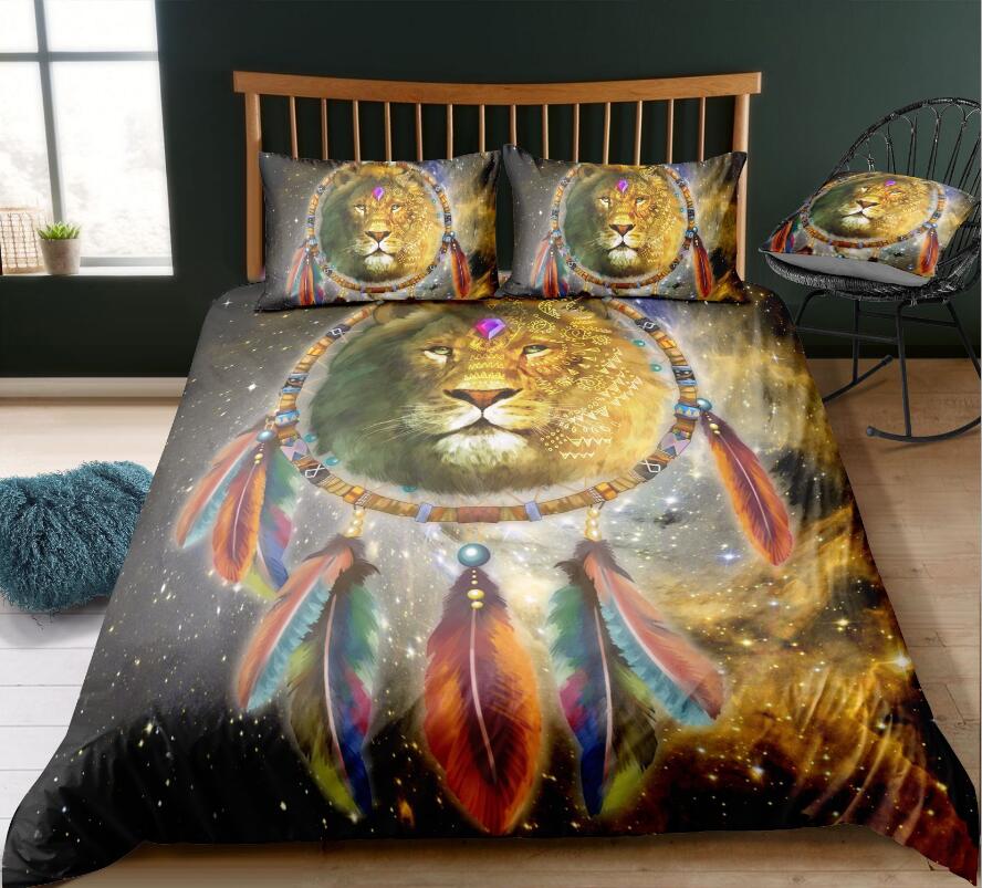 3D Lion Dream Catcher 1066 Bed Pillowcases Quilt