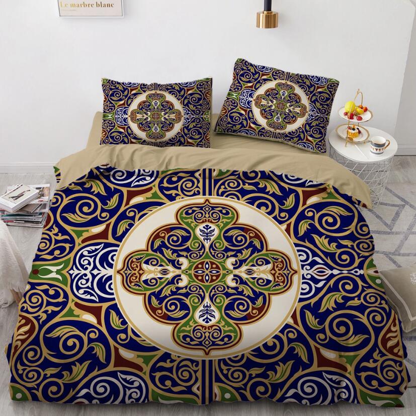 3D Blue-Green Totem Pattern 11140 Bed Pillowcases Quilt