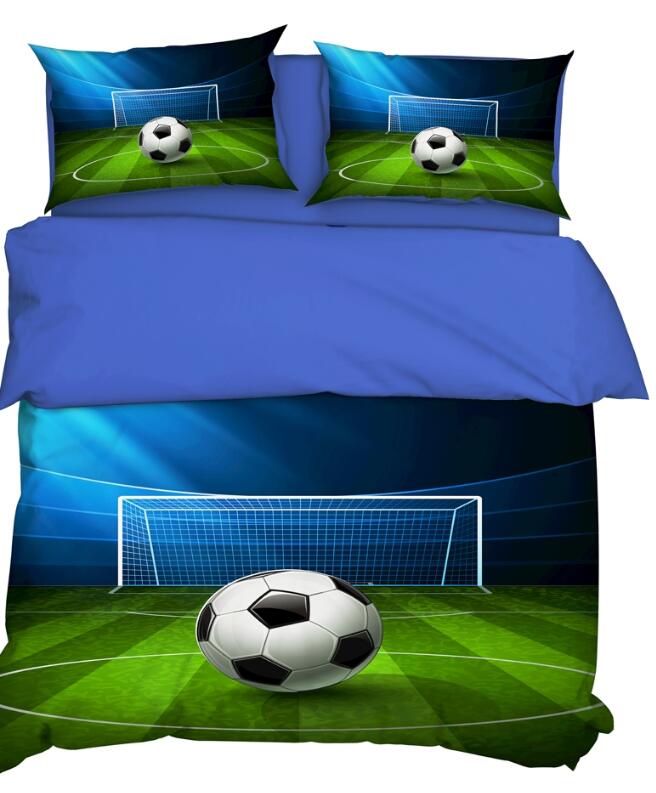 3D Football Field 9058 Bed Pillowcases Quilt