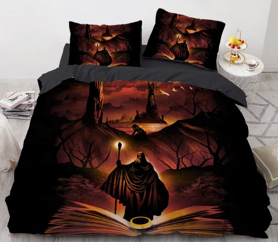 3D Book Forest 8885 Bed Pillowcases Quilt