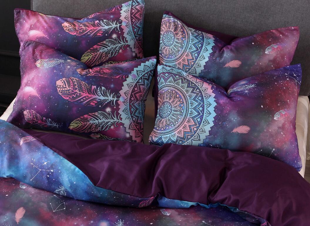 3D Purple Dreamcatcher 9964 Bed Pillowcases Quilt