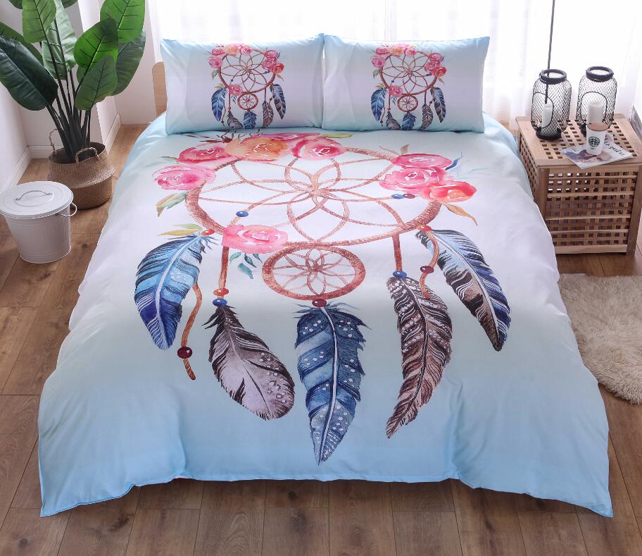 3D Circle Dreamcatcher 9996 Bed Pillowcases Quilt