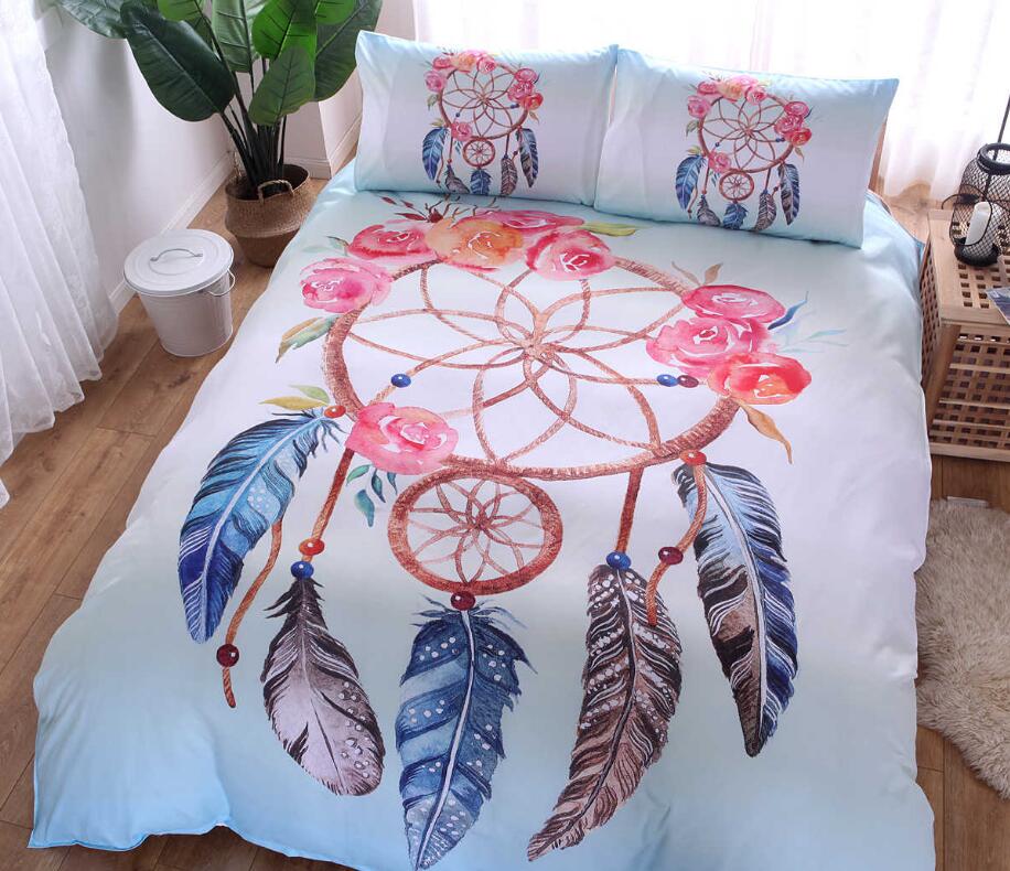 3D Circle Dreamcatcher 9996 Bed Pillowcases Quilt
