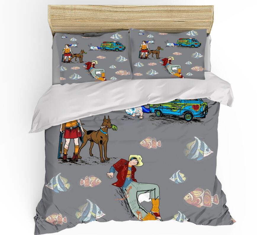 3D Cowboy Tropical Fish 99113 Bed Pillowcases Quilt