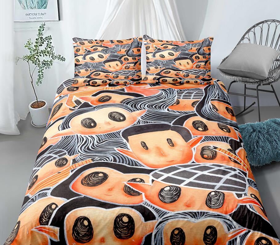3D Many Boys And Girls 99161 Bed Pillowcases Quilt