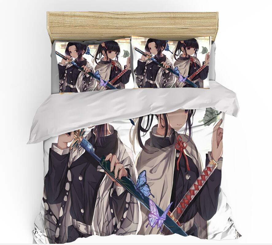 3D Demon Slayer 99118 Bed Pillowcases Quilt