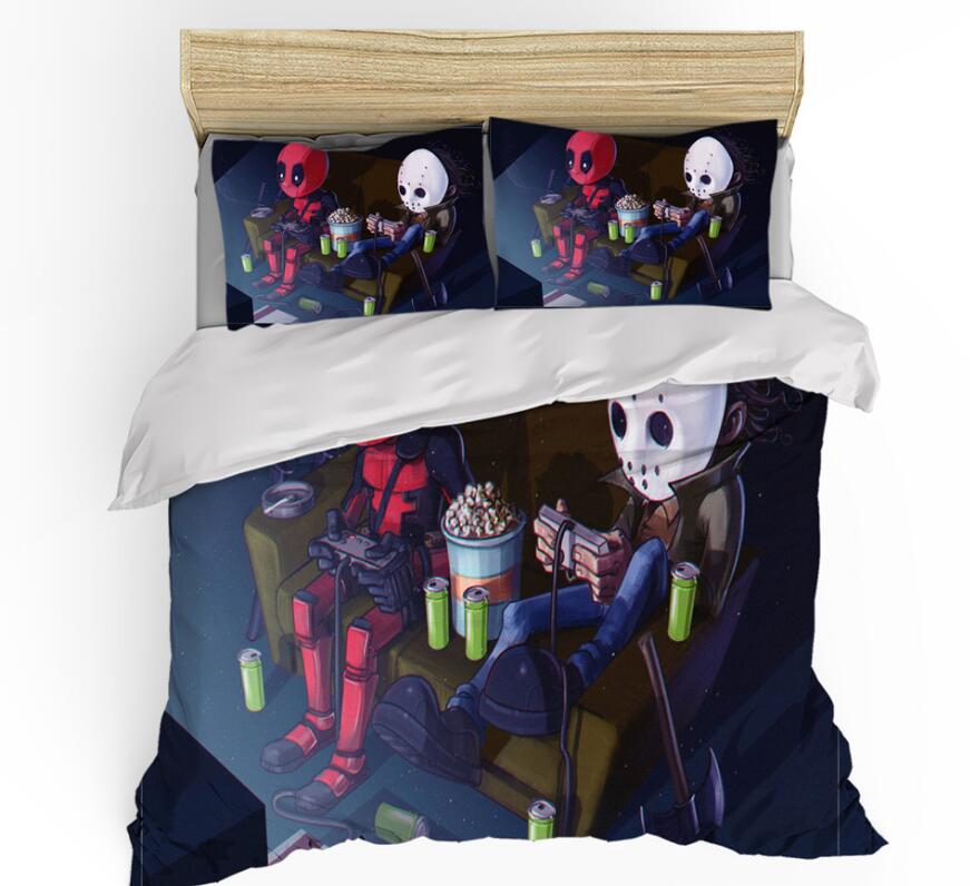 3D Play Games 9973 Bed Pillowcases Quilt