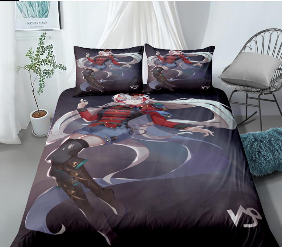 3D Beautiful Girl With White Hair 99119 Bed Pillowcases Quilt