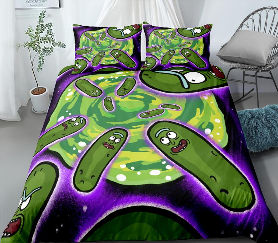 3D Cucumber Rick 99139 Bed Pillowcases Quilt