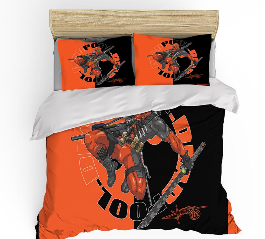 3D Deadpool Jump 9989 Bed Pillowcases Quilt