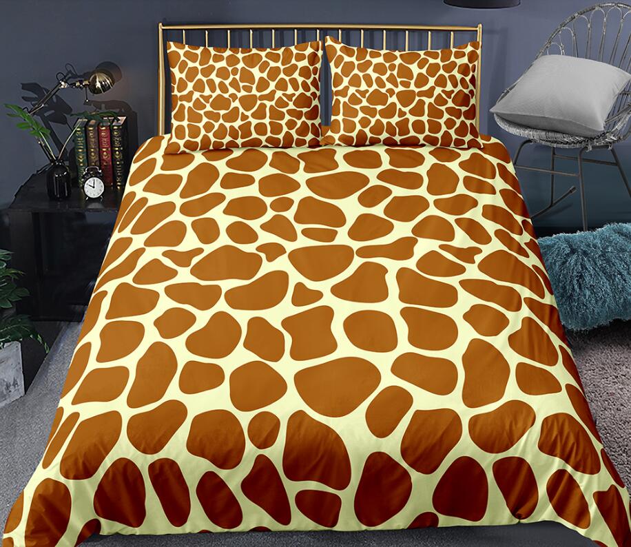 3D Giraffe Pattern 0083 Bed Pillowcases Quilt