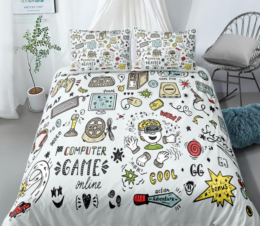 3D Game Appliances Game Console 0083 Bed Pillowcases Quilt
