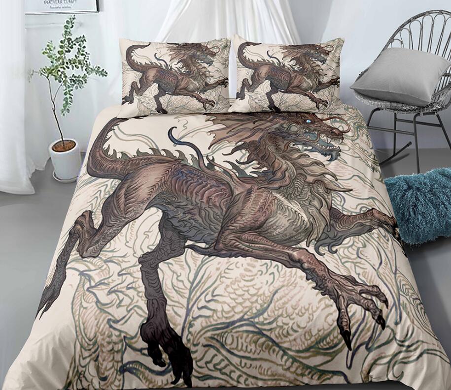 3D Dragon 1114 Bed Pillowcases Quilt