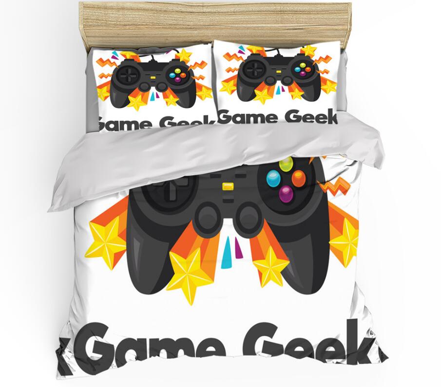 3D Star Video Game Controller 0104 Bed Pillowcases Quilt