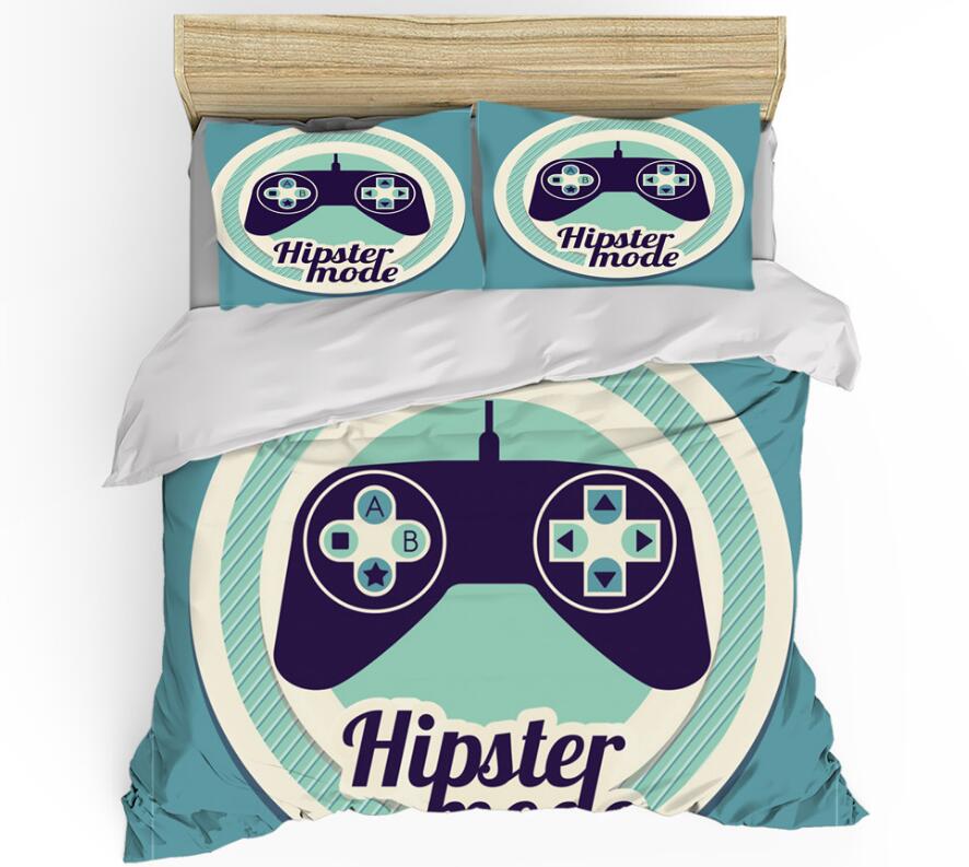 3D Video Game Controller 0010 Bed Pillowcases Quilt