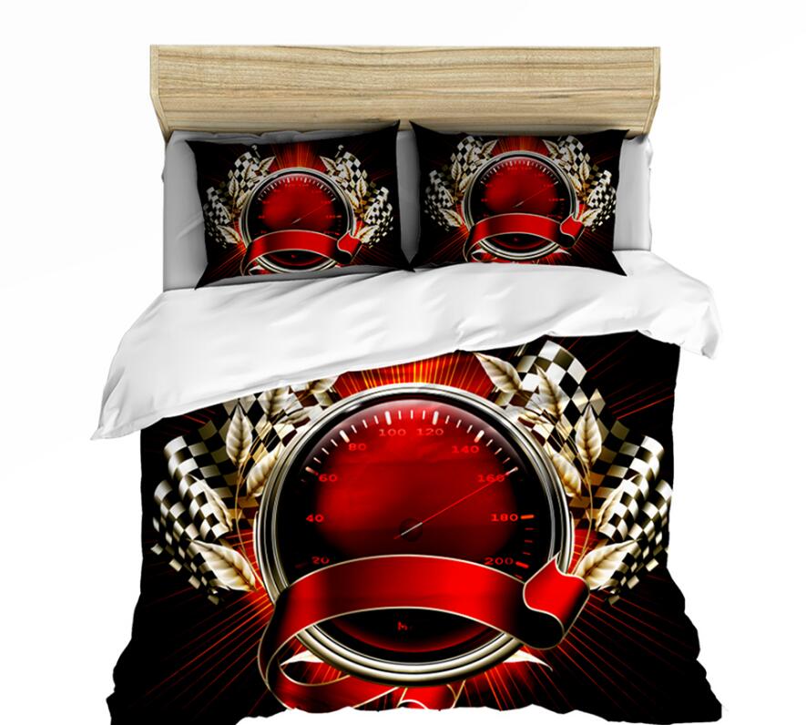 3D Red Chronograph 0147 Bed Pillowcases Quilt
