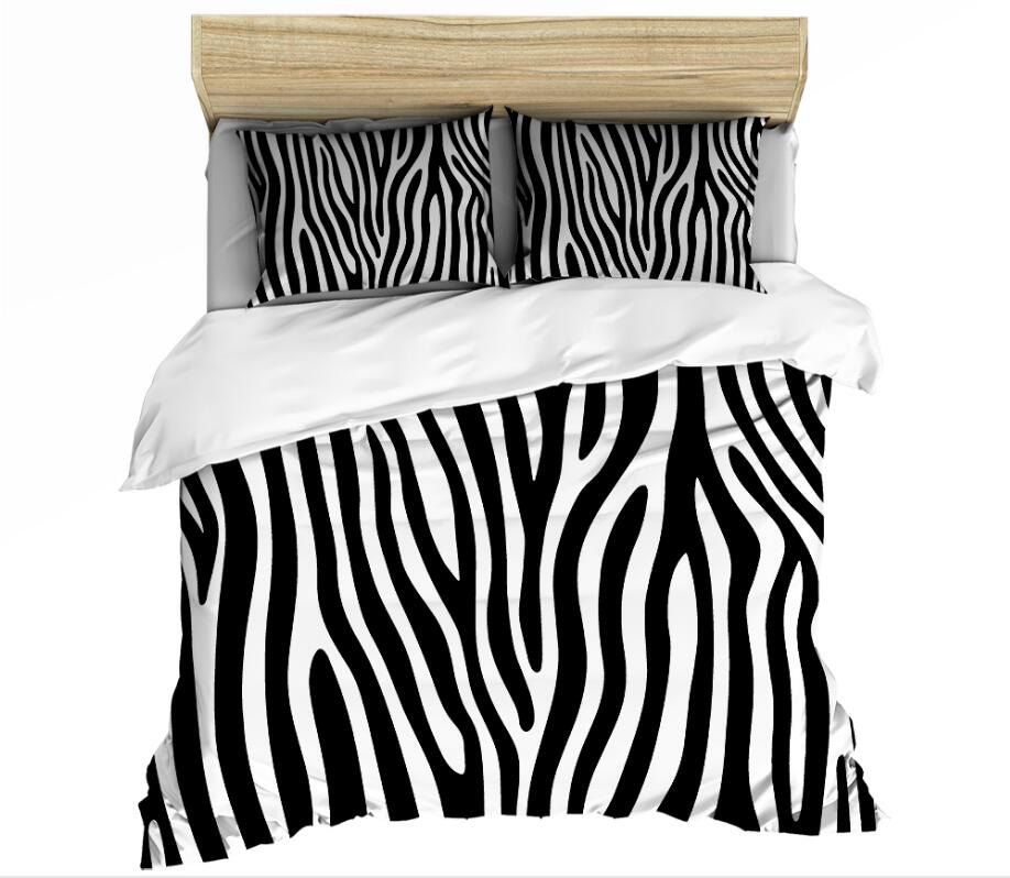3D Zebra Stripes 008 Bed Pillowcases Quilt