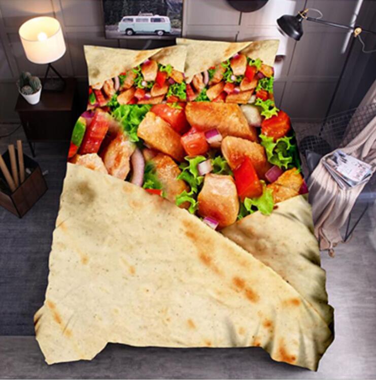3D Burrito 1176 Bed Pillowcases Quilt