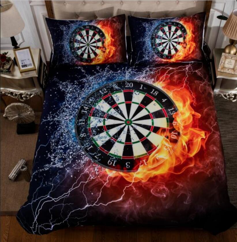 3D Dart board 1186 Bed Pillowcases Quilt