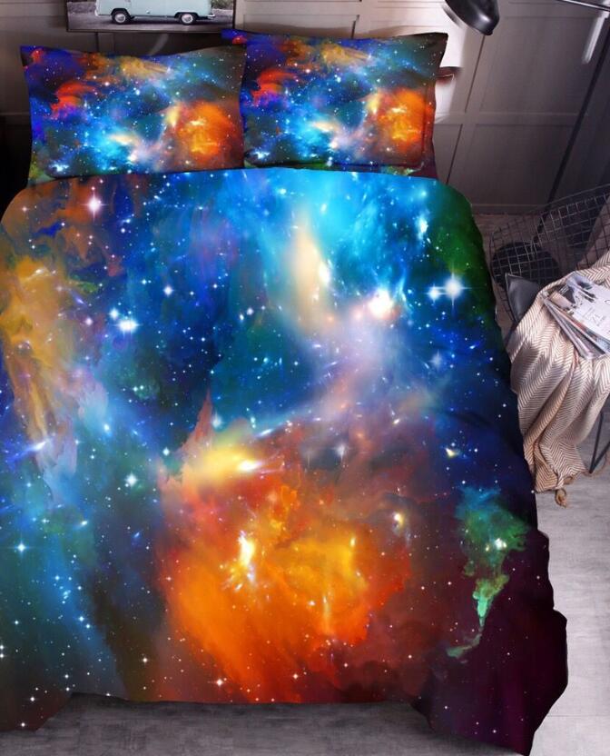 3D Starry Sky 9105 Bed Pillowcases Quilt
