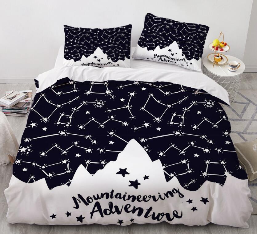 3D Stars Constellation 7715 Bed Pillowcases Quilt