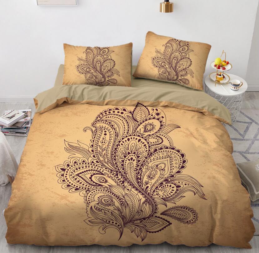 3D Leaf Totem Pattern 88127 Bed Pillowcases Quilt