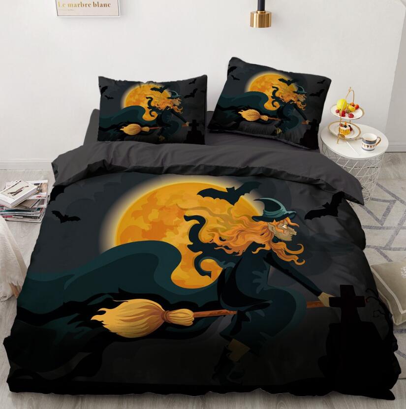 3D Witch 8020 Bed Pillowcases Quilt