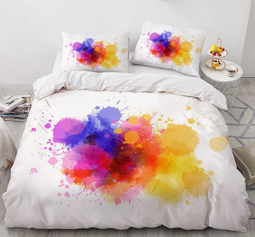 3D Color Ink Dots 9095 Bed Pillowcases Quilt