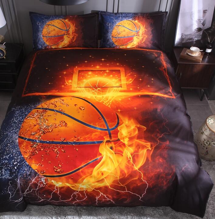 3D Ball Frame Fire 9072 Bed Pillowcases Quilt
