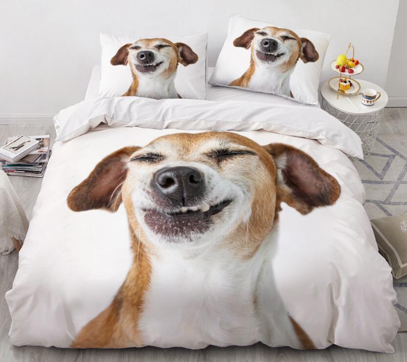 3D Dog 7791 Bed Pillowcases Quilt