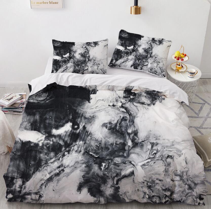 3D Black Smoke 7776 Bed Pillowcases Quilt