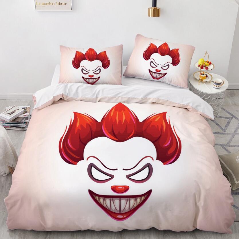 3D Clown 9081 Bed Pillowcases Quilt