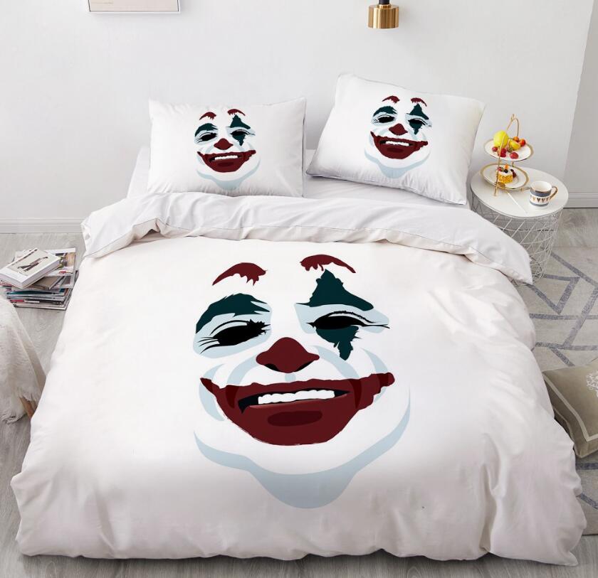 3D Clown Face 9082 Bed Pillowcases Quilt