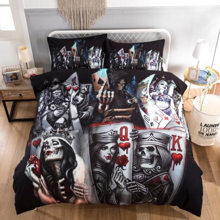 3D Playing Cards 66165 Bed Pillowcases Quilt