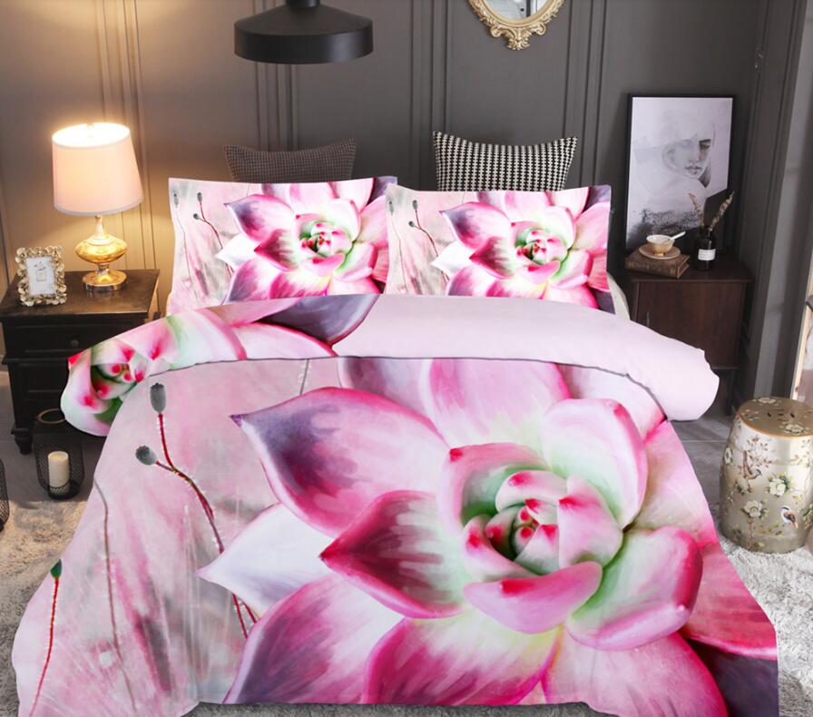3D Succulents 6693 Bed Pillowcases Quilt