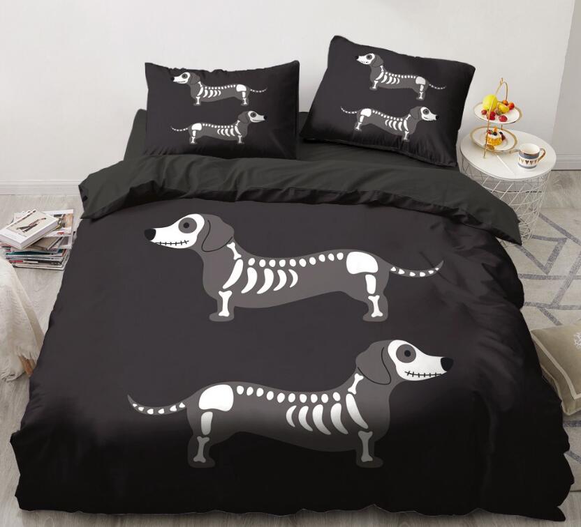 3D Cartoons Dog Bones 55169 Bed Pillowcases Quilt