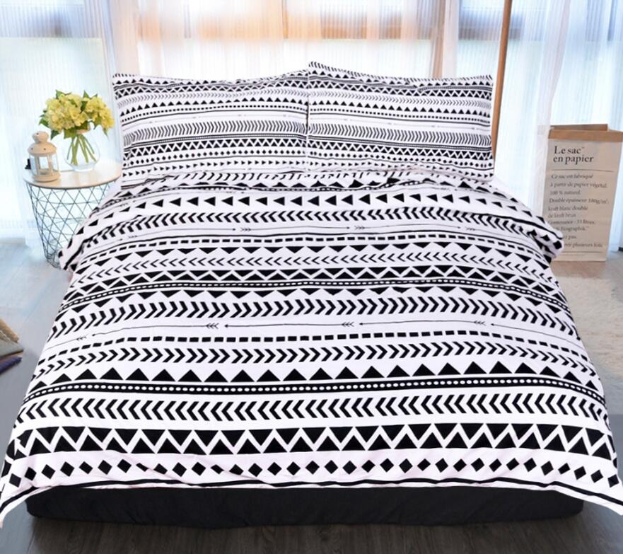 3D Triangle Stripes 9043 Bed Pillowcases Quilt